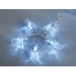 Kurtyna Świetlna LED Gwiazdki Światło zimne białe 138 x LED 3M 230V Wewnętrzne