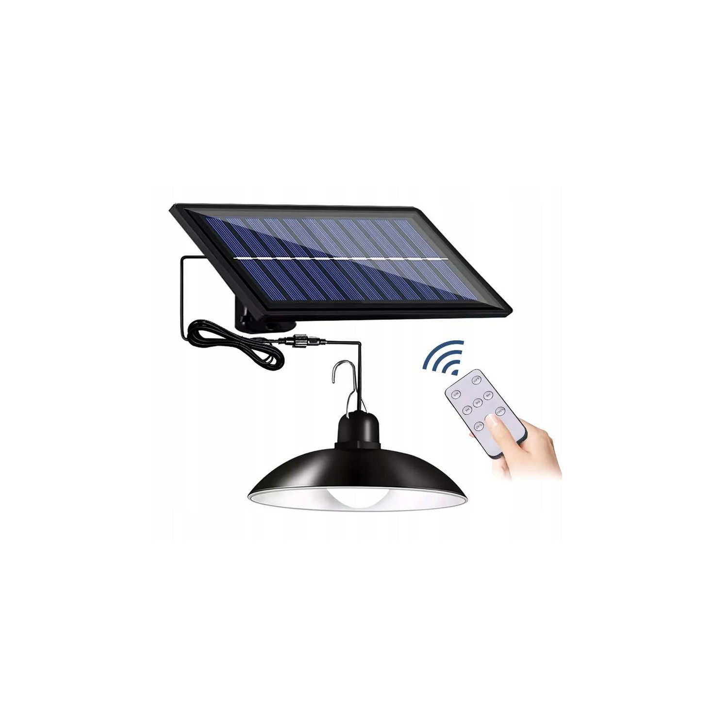 Żyrandol solarny LED pojedynczy 14,8x6.4cm