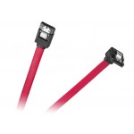 Kabel SATA wtyk prosty - wtyk kątowy 0.5m