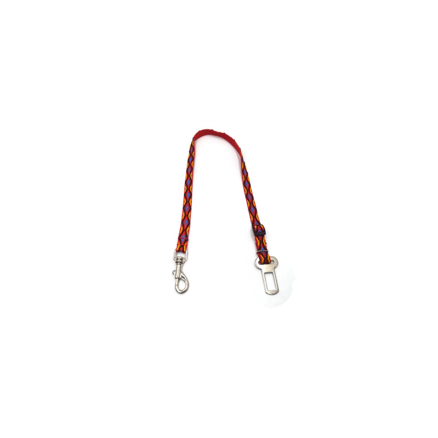 A-097 ZAPIĘCIE SAMOCHODOWE ROMB 15MM : Kolor - Czerwony