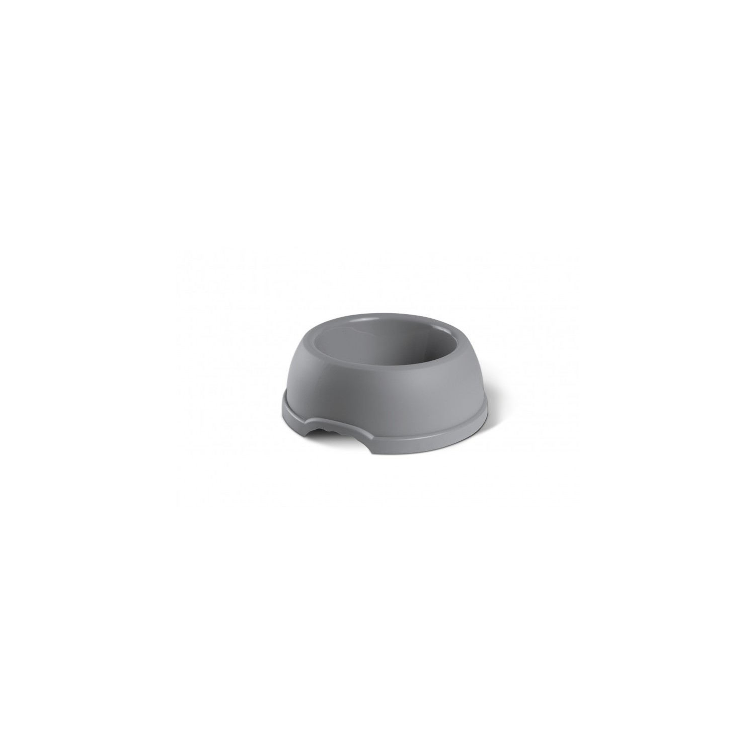 Miska plastikowa dla psów S, 0,38L, szara, śr. 17cm,