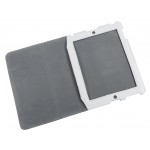 Etui dedykowane do Apple iPad 2 skóra białe naturalna Quer KOM0446