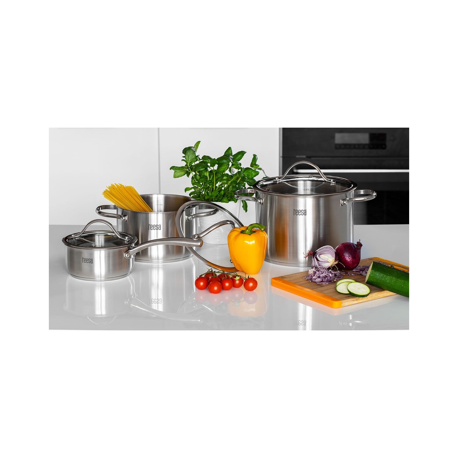 Zestaw garnków 6 elementów TEESA COOK EXPERT MASTER