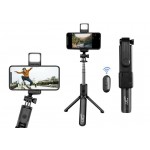 Uchwyt do telefonu 3w1 LTC Selfiestick + Statyw tripod + Lampa GGW
