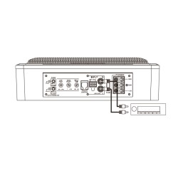 KICX Q200BA SUBWOOFER AKTYWNY POD SIEDZENIE 8" 200mm