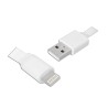 Kabel USB  iPhone 8PIN 1m płaski biały LX8472