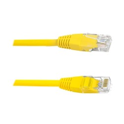 Kabel komputerowy sieciowy 1:1 8p8c (patchcord), 1,5m, żółty