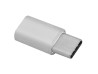 Adapter gniazdo microUSB- wtyk Type-C HQ metal silverl