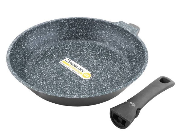 Patelnia GRANIT 28cm odpinana rączka Tiross TS1445