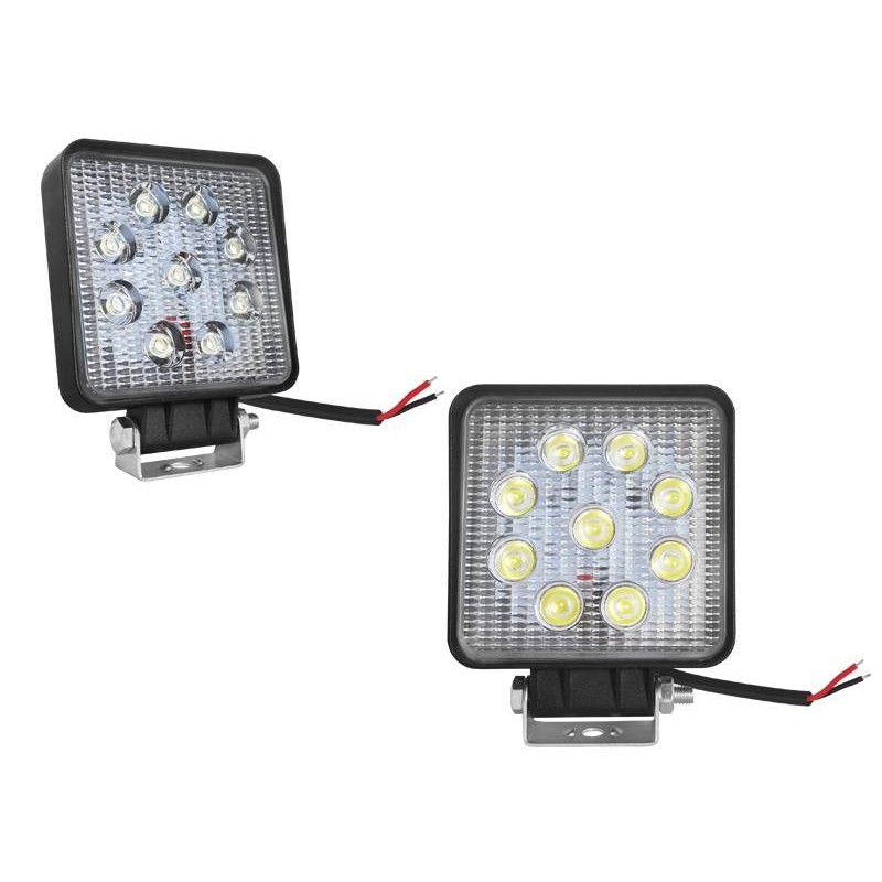 LAMPA ROBOCZA 9 LED 27W KWADRATOWA FLOOD OFF ROAD LXLA201