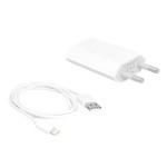 Ładowarka sieciowa USB + kabel IPHONE 8PIN, 1m