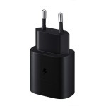 ŁADOWARKA SIECIOWA USB-C CZARNA SAMSUNG EP-TA800EBE 3A SUPER FAST CHARGING 3000mA QUICK TYP-C SLOT