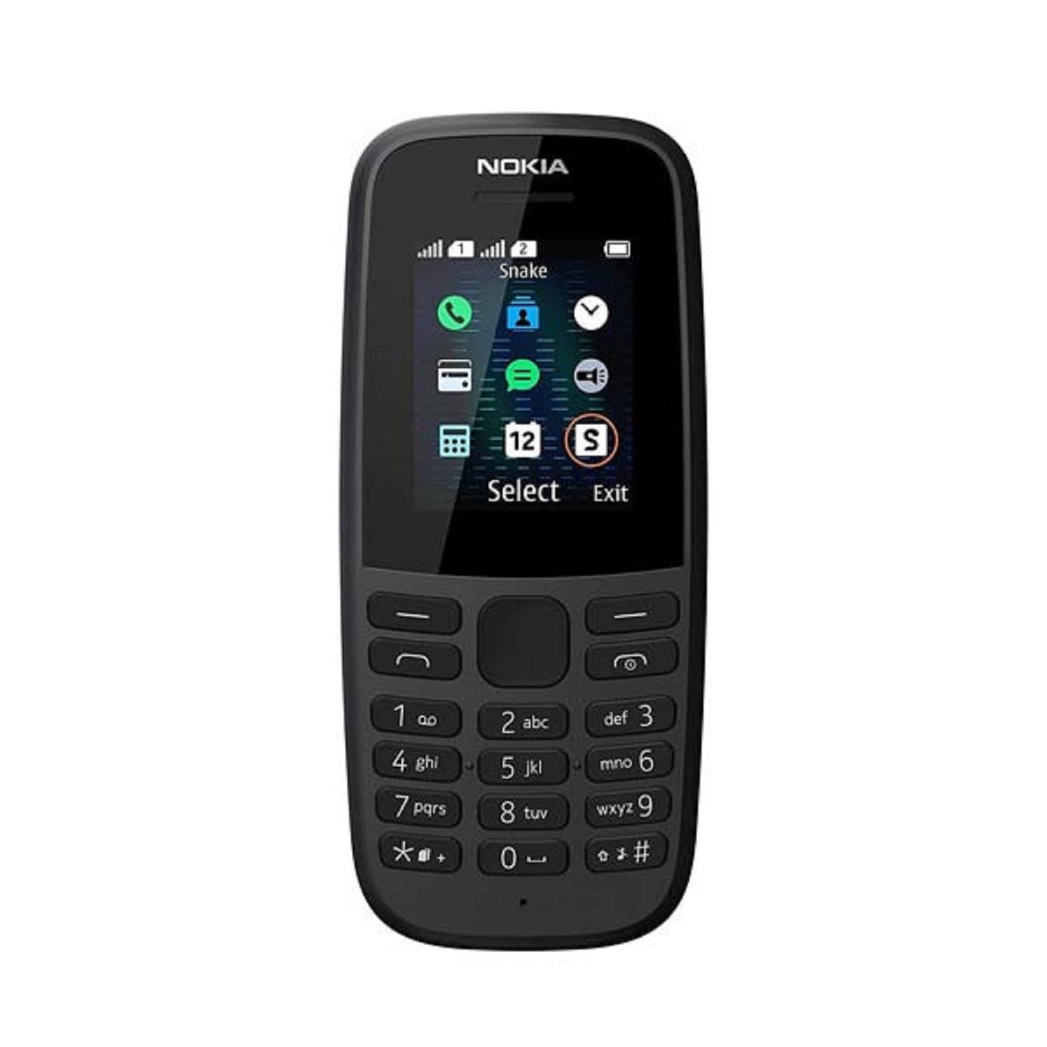 TELEFON GSM NOKIA 105 2019 CZARNY DLA SENIORA