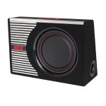 Subwoofer aktywny KICX GT403BPA wąski + KABLE