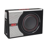 Subwoofer aktywny KICX GT403BPA wąski + KABLE