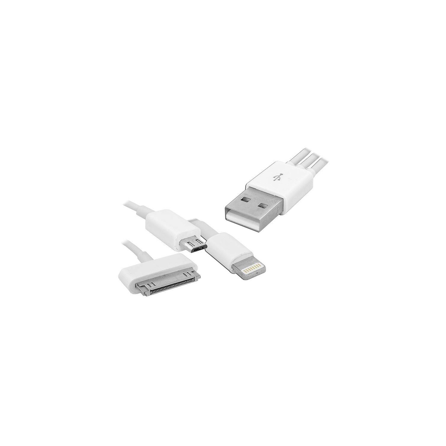 Kabel USB - iPhone 5/6, iPad, micro USB 3w1