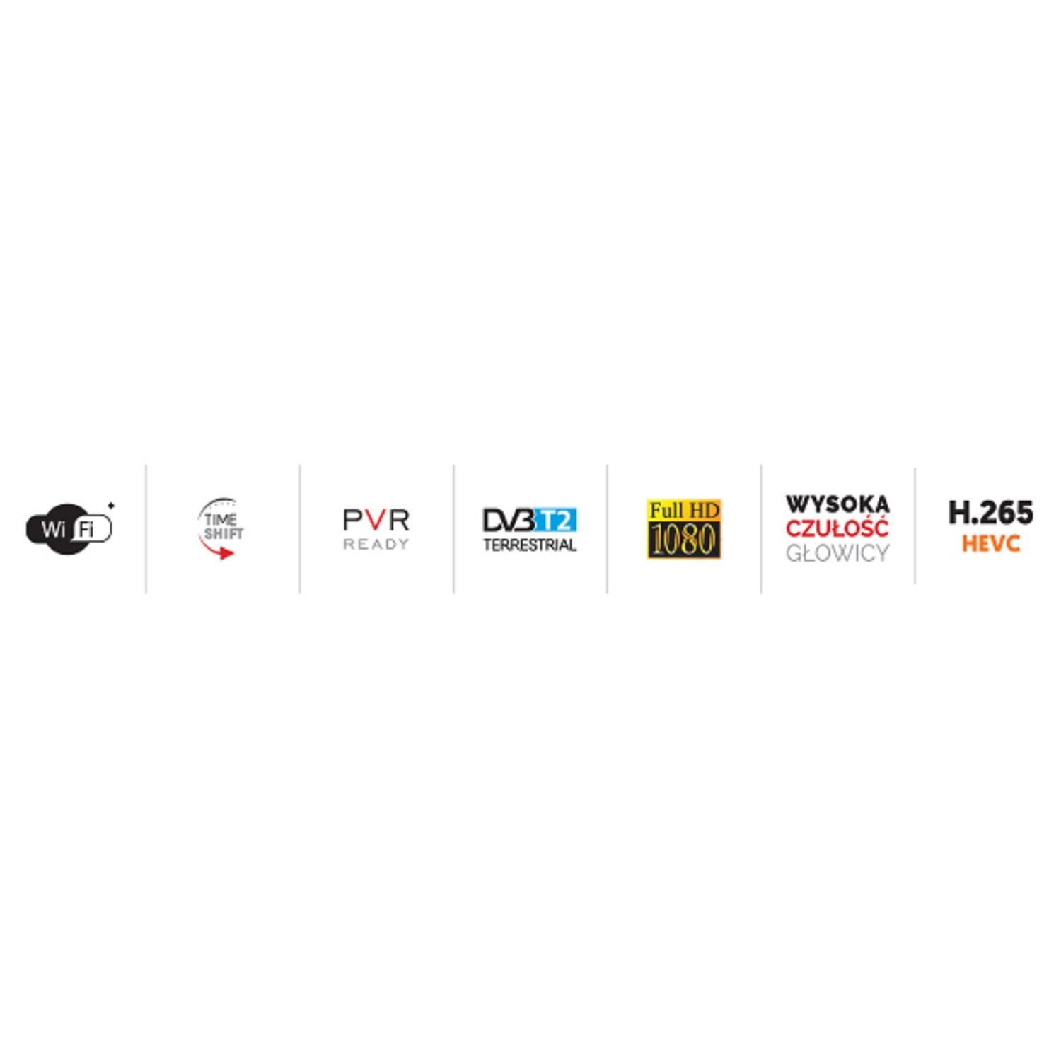 Tuner DVB-T-2 LTC TV naziemnej DVB501 z pilotem programowalnym H.265