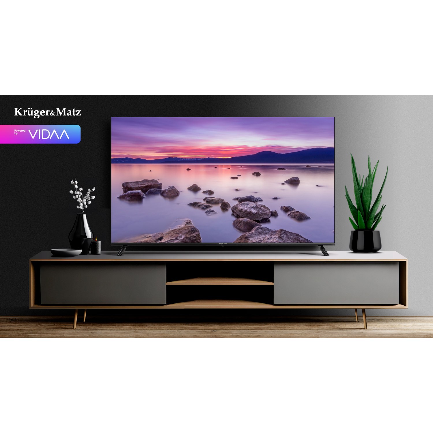 Telewizor Kruger&Matz KM0265UHD-V 65" UHD smart DVB-T2/S2 H.265 Hevc