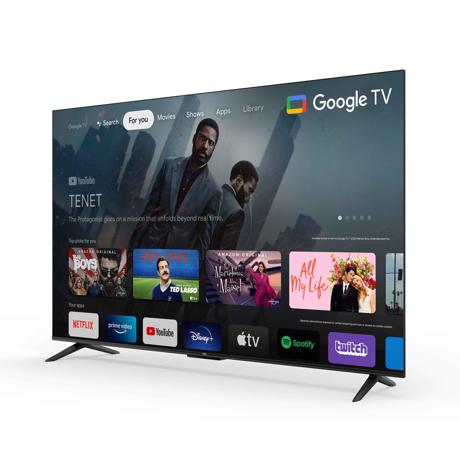 Telewizor 50" TCL 50P635X1 UHD GoogleTV DVB-T2/C/S2 H.265 HEVC