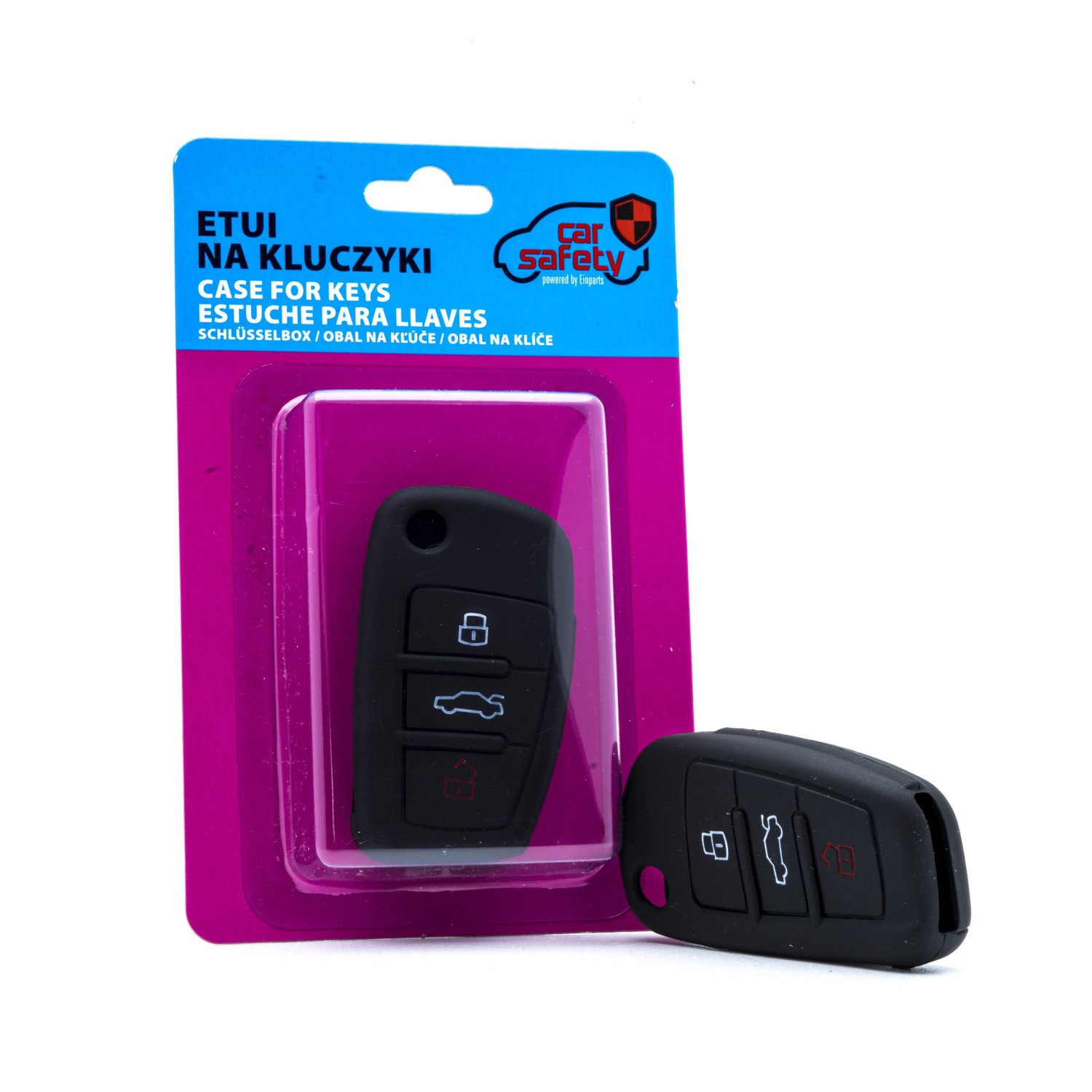 EPKC102 CZARNE ETUI SILIKONOWE NA KLUCZYKI AUDI