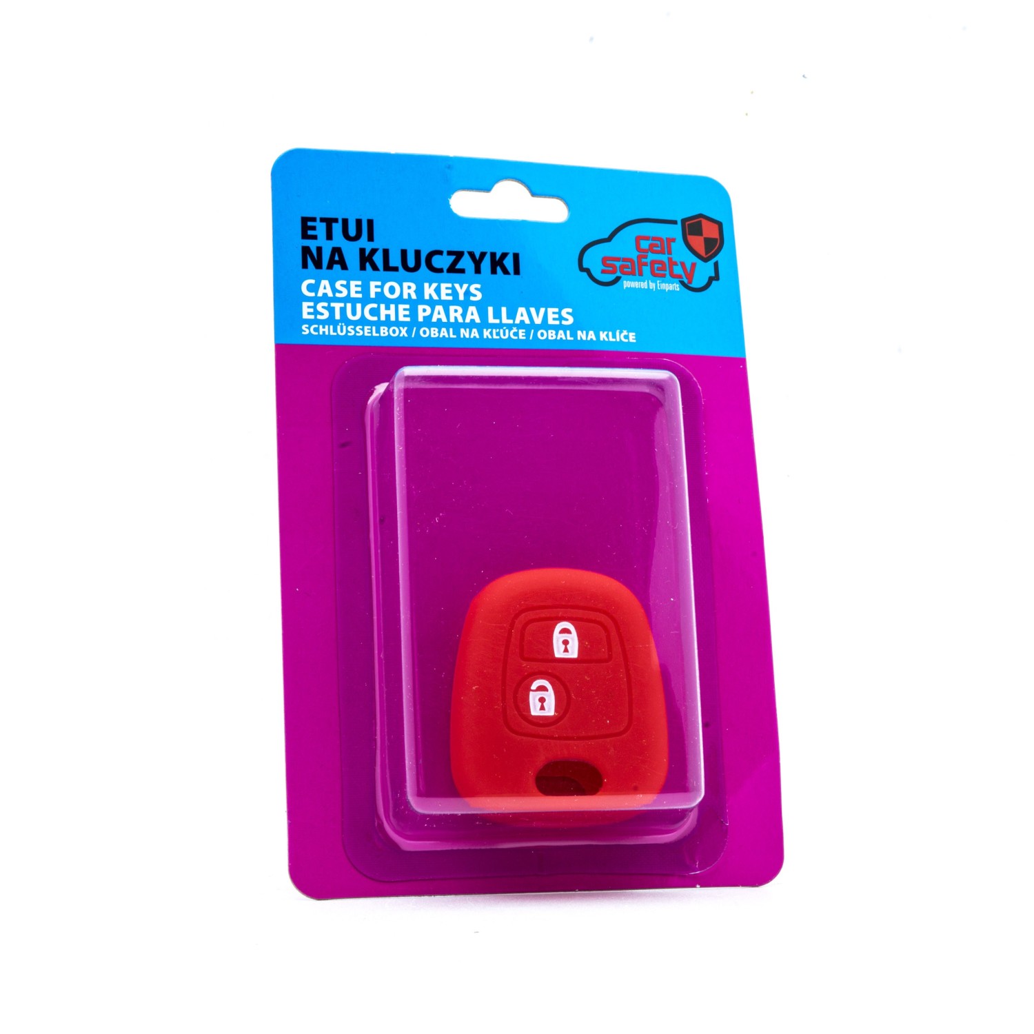 EPKC48 CZERWONE ETUI SILIKONOWE NA KLUCZYKI CITROEN PEUGEOT TOYOTA