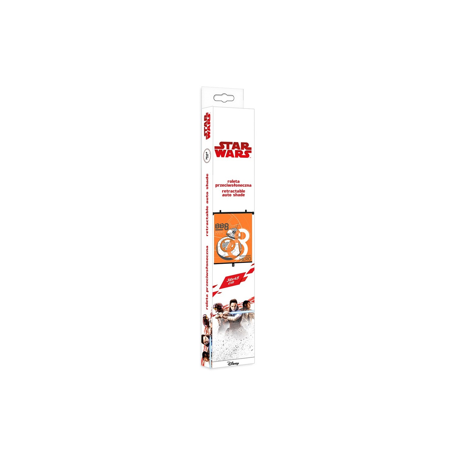 ROLETA PRZECIWSŁONECZNA 1SZT 36*45CM STAR WARS BB8