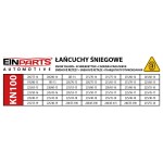 EPTC15 ŁAŃCUCHY SNIEGOWE 12MM KN100 TÜV GS ÖNORM