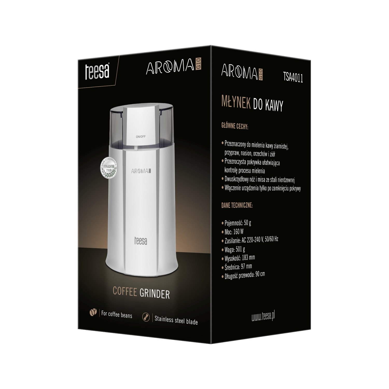 Młynek do kawy Aroma G10 TEESA TSA4011