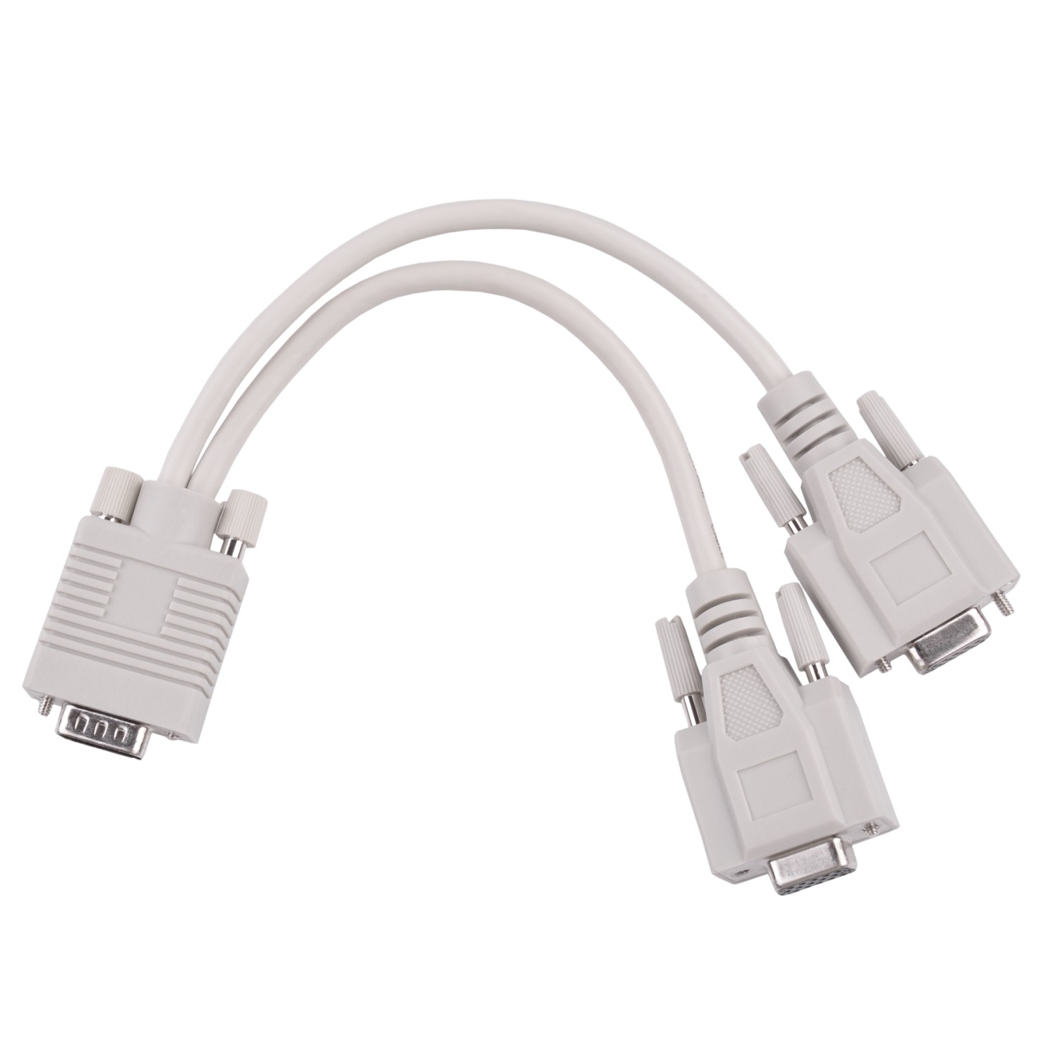 Adapter VGA (15pin męski) -2x (15pin żeński)