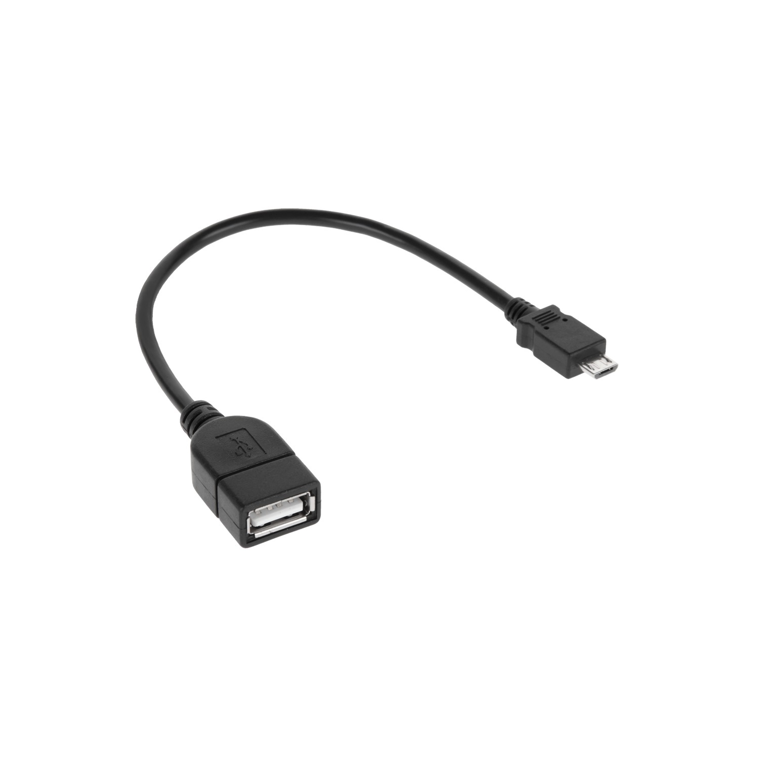 Kabel USB gniazdo A - wtyk micro USB 20cm