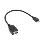 Kabel USB gniazdo A - wtyk micro USB 20cm