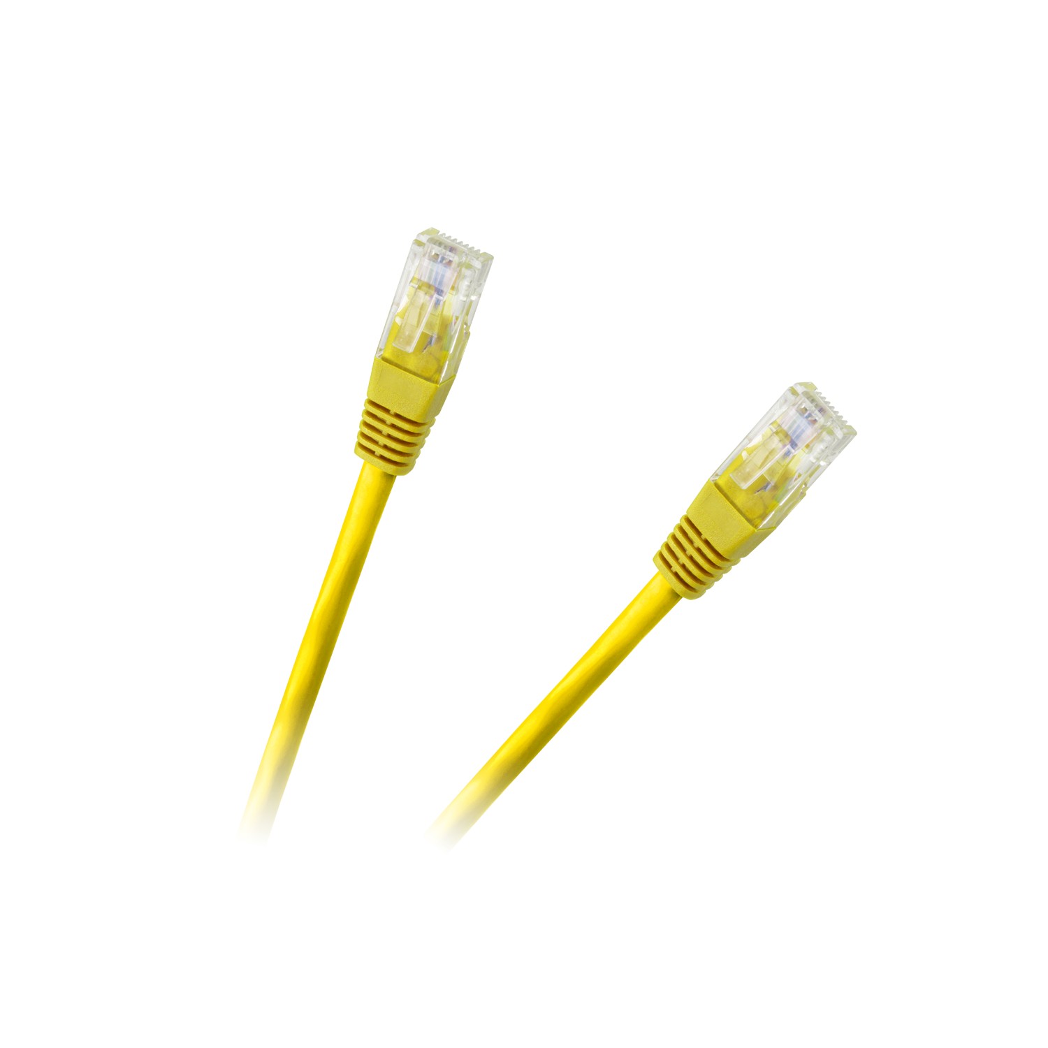 Patchcord kabel UTP 8c wtyk-wtyk 0,5m CCA żółty