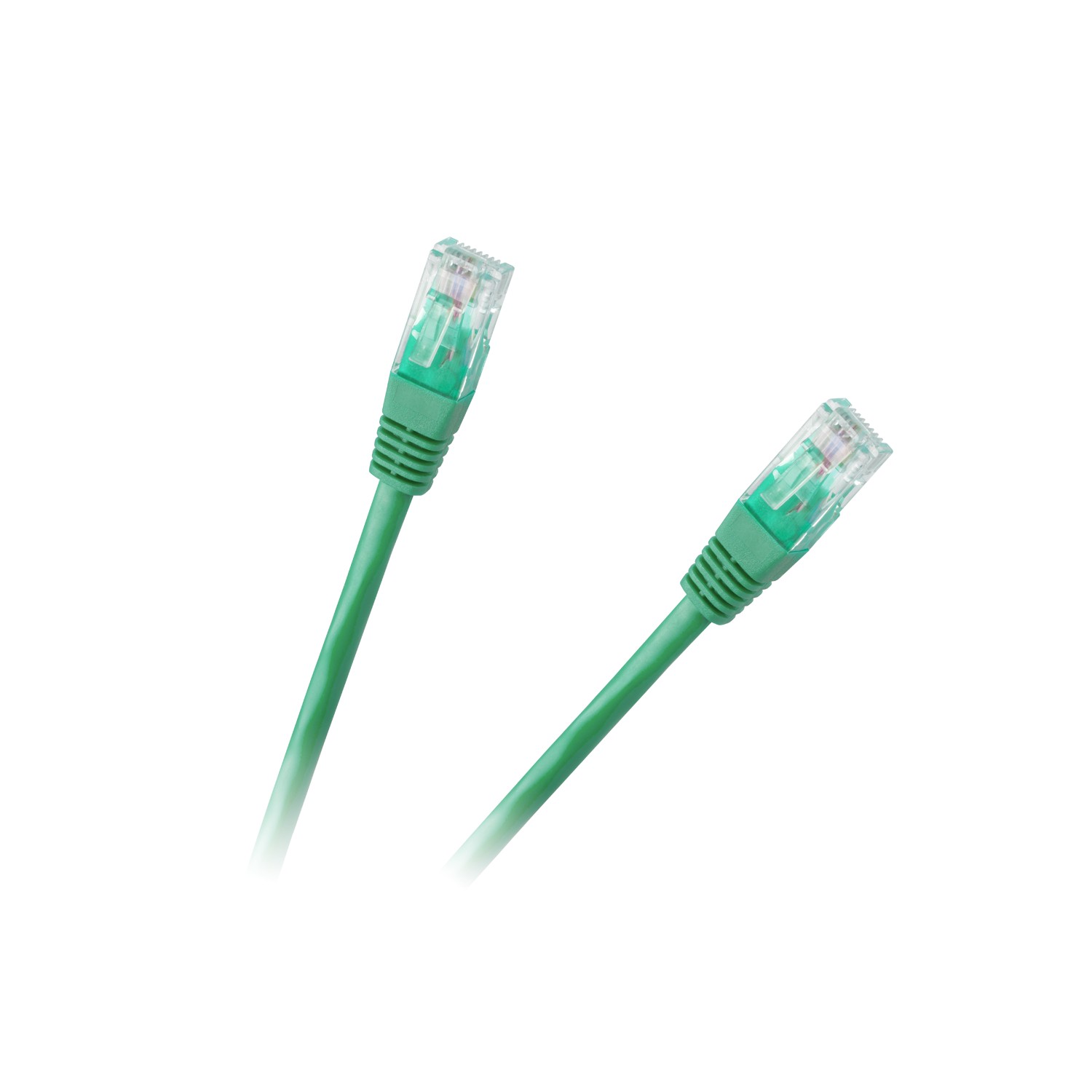 Patchcord kabel UTP 8c wtyk-wtyk 1.0m CCA zielony  cat.6e