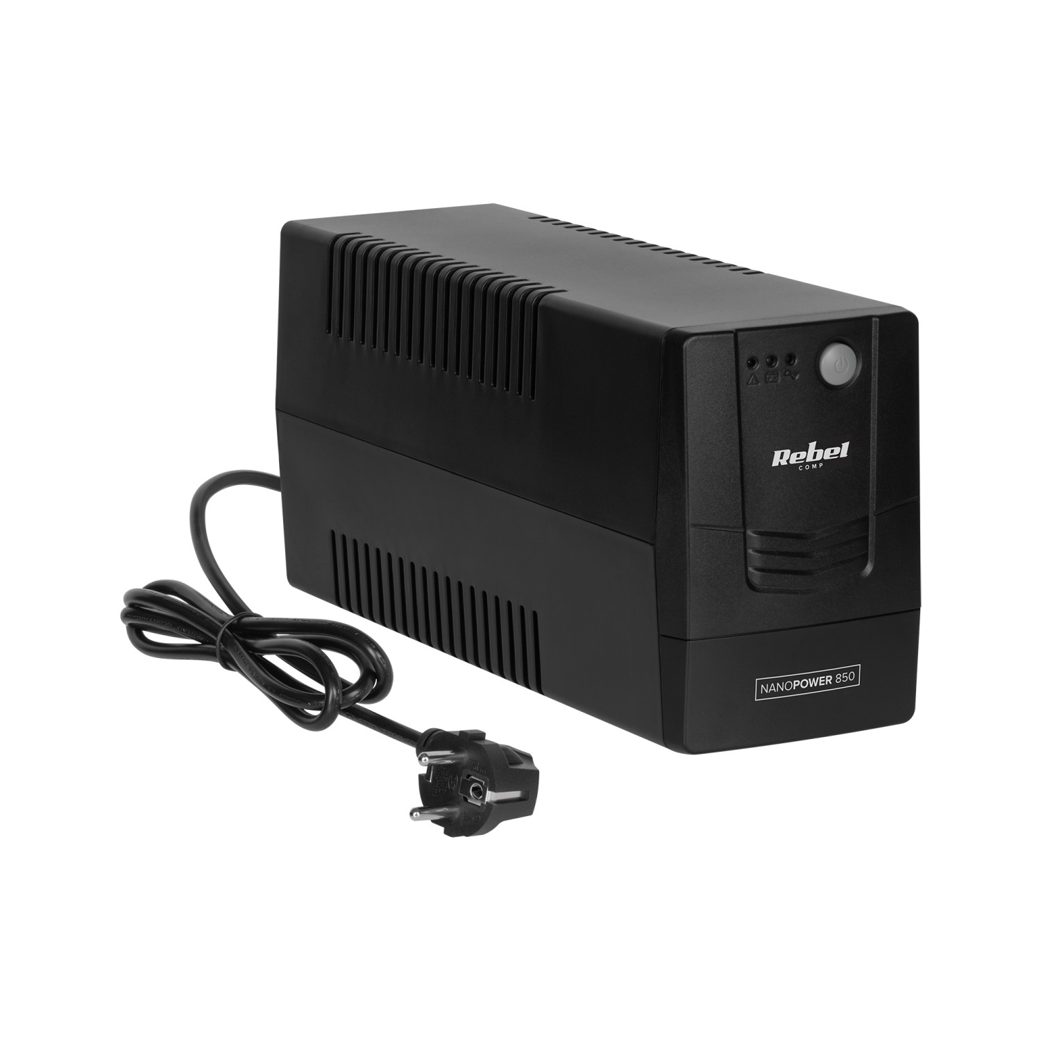 Zasilacz awaryjny komputerowy UPS REBEL model Nanopower 850 ( offline, 850VA / 480W , 230 V , 50Hz )