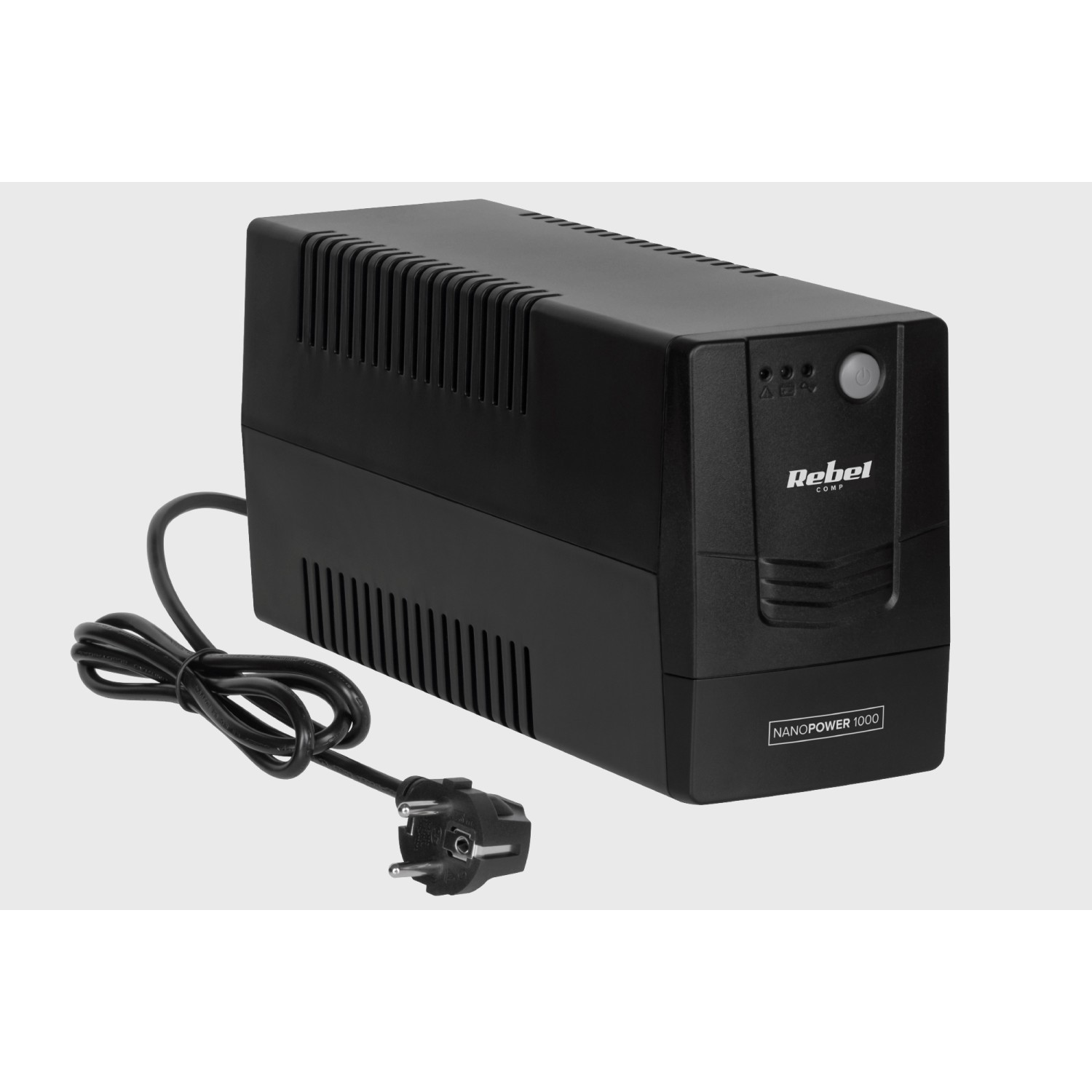 Zasilacz awaryjny komputerowy UPS REBEL model Nanopower 1000 ( offline, 1000VA / 600W , 230 V , 50Hz )